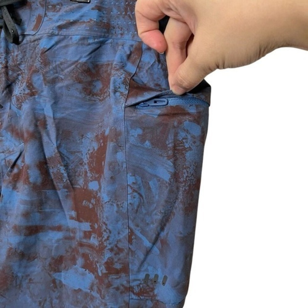 Lululemon Current State 9 Board Shorts Blue Brown Camo Swim Men's Size 33 - Picture 4 of 8